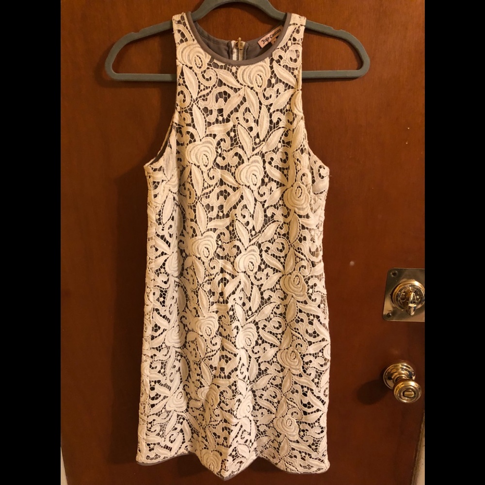 Juicy shift guipuere mini dress